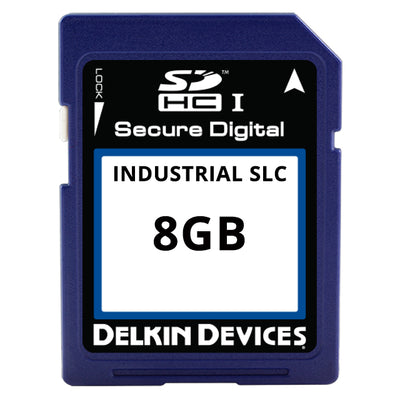SE08TRZFX-1B000-3 by Delkin Devices, Inc. - 8GB SLC SD CARD I-TEMP (-40 + 85