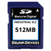 SE51TLNFX-1D000-3 by Delkin Devices, Inc. - 512MB SLC SD CARD I-TEMP (-40 +