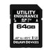 SE64FSTL2-3B000-3 by Delkin Devices, Inc. - 64GB 3D SD CARD I-TEMP (-40C - +