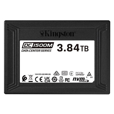SEDC1500M/3840G by Kingston - U.2 PCIe 3.0 Enterprise SSD 1 DW
