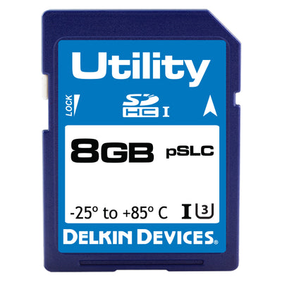 SF08FQYJR-U3000-3 by Delkin Devices, Inc. - 8GB PSLC SD CARD (-25C - +85C) S