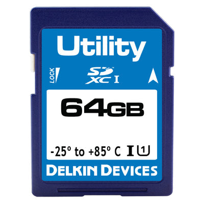 SF64FQYFA-U1000-3 by Delkin Devices, Inc. - 64GB 3D SD CARD (-25C - +85C) SM