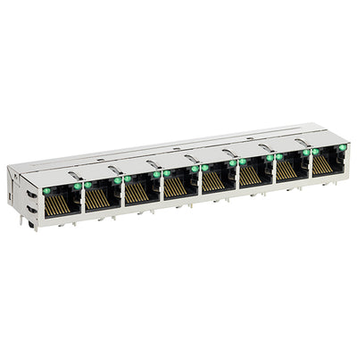 SI-60115-F by Bel Fuse Inc. - CONNECTOR JACK 8PORT 100 BASE-T PCB