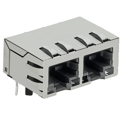SI-60135-F by Bel Fuse Inc. - CONNECTOR JACK 2PORT 100 BASE-T PCB
