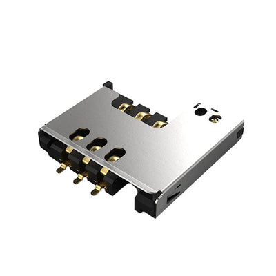 SIM2070-6-1-30-00-A by GCT - MINI SIM PUSH-PULL, 6P, SMT, 3.0