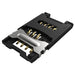 SIM5055-6-1-25-00-A by GCT - MINI SIM HINGED, 6P, SMT, 2.5MM