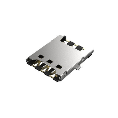 SIM8051-6-0-14-01-A by GCT - NANO SIM PUSH PULL, 6P, SMT, 1.3