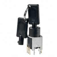 SK13AEG13 by NKK Switches - SWITCH KEYLK 3POS SP3T 0.4VA 28V