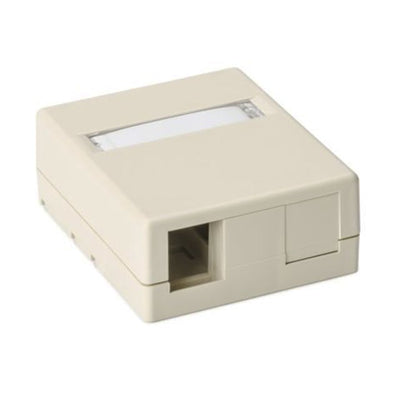 SMBDUAL-I by HellermannTyton - MOD BOX SMD 2PORT IVORY