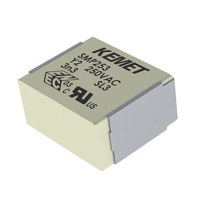 SMP253MA4250MTR24 by KEMET - FILM CAPAC 2500PF 20% 1.5KVDC SMD