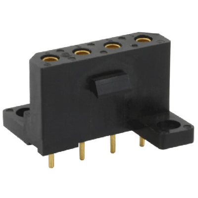 SMS4RE3S6 by Souriau-Sunbank by Eaton - CONNECTOR RECPT 4POS 0.2 GOLD PCB