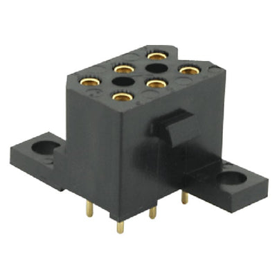 SMS6RE3S6 by Souriau-Sunbank by Eaton - CONNECTOR RECPT 6POS 0.2 GOLD PCB
