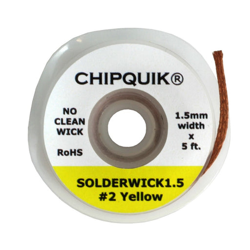 SOLDERWICK1.5 by Chip Quik Inc. - 1.5MM SOLDER WICK NO CLEAN