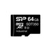 SP064GISDT351NE0 by Silicon Power - MEM CARD MICROSDHC 3DTLC 64GB