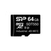 SP064GISDT551NW0 by Silicon Power - MEM CARD MICROSDXC PSLC 64GB