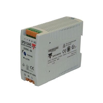 SPD12601B by Carlo Gavazzi Inc. - AC/DC DIN RAIL SUPPLY 12V 60W