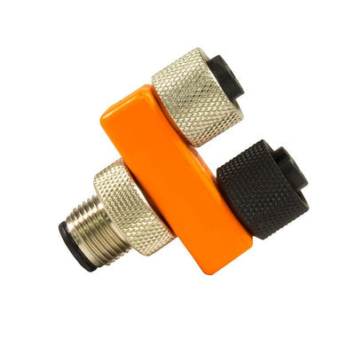 SPL001 OR032 by Alpha Wire - CONNECTOR Y-ADPT 5P-5/5P M-F/F INLINE