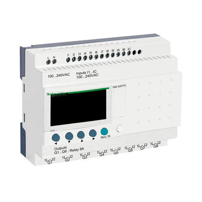 SR2A201FU by Schneider Electric - COMPACT SMART RELAY, ZELIO LOGIC