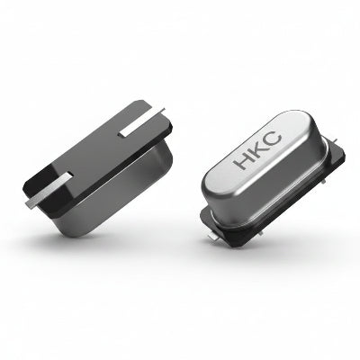 Two metallic components with 'HKC' branding on a white background