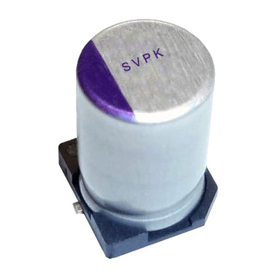 35SVPK22M by Panasonic Electronic Components - ALUMIN CAP POLY 22UF 20% 35V SMD
