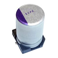35SVPK22M by Panasonic Electronic Components - ALUMIN CAP POLY 22UF 20% 35V SMD
