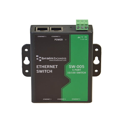 SW-005 by Brainboxes - 5 PORT UNMANAGED ETHERNET SWITCH