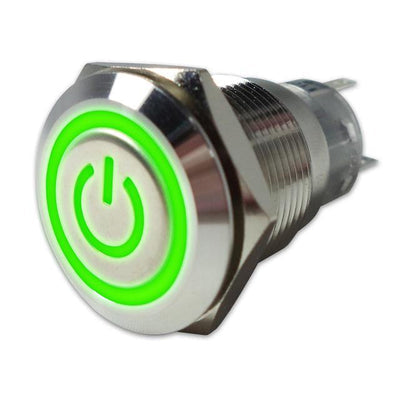 SW-PB7-03LB22CFPG12V by Adam Tech - ANTI-VANDAL PUSHBUTTON SWITCH, 1