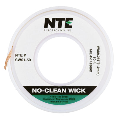 SW01-50 by NTE Electronics, Inc - NC WICK #3 GREEN 50FT