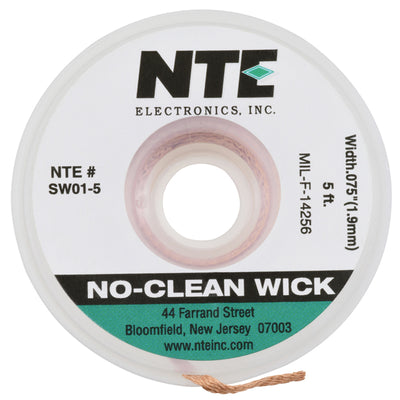 SW01-5 by NTE Electronics, Inc - NC WICK #3 GREEN 5FT