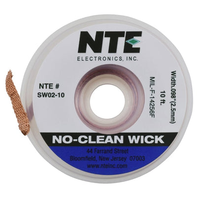 SW02-10 by NTE Electronics, Inc - NC WICK #4 BLUE 10FT