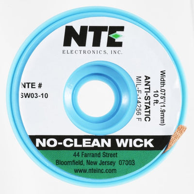 SW03-10 by NTE Electronics, Inc - NC WICK ANTI-STAT #3 10FT