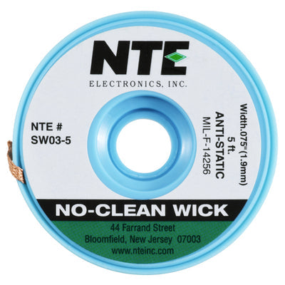 SW03-5 by NTE Electronics, Inc - NC WICK ANTI-STAT #3 5FT