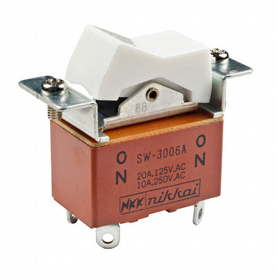 SW3006A by NKK Switches - ROCKER SWITCH DPDT20A 125V