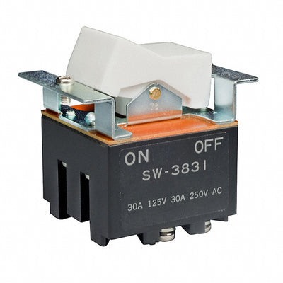 SW3831/U by NKK Switches - ROCKER SWITCH 3PST 30A 125V