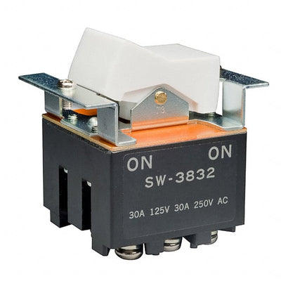 SW3832 by NKK Switches - ROCKER SWITCH 3PDT 30A 125V