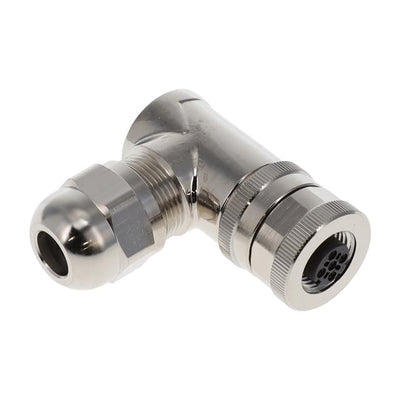 T4112512051-000 by TE Connectivity AMP Connectors - M12 F, 5P SILVER D_CODE RA SHIEL