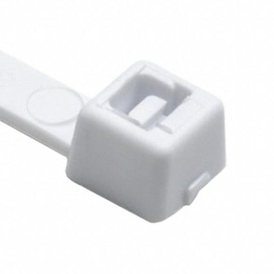 T50R10M4 by HellermannTyton - CABLE TIE LOCKING WHITE 50LB 7.95