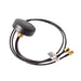 TANGO43/0.5M/SMAM/SMAM/RP/S/S/17 by Siretta Ltd - RF ANT DOME RP-SMA MALE PAN MT