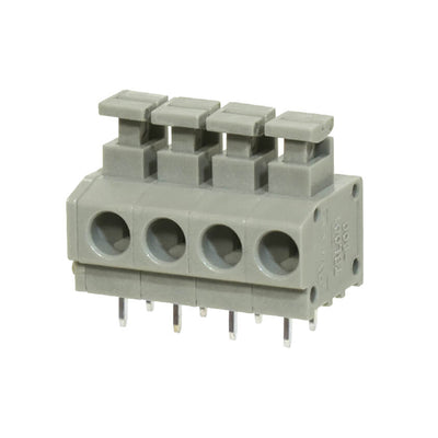 TBL001-500-04GY-2GY by CUI Devices - TERMINAL BLOCK, SCREWLESS, 5.00,