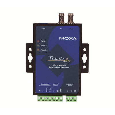 TCF-142-M-ST by Moxa - RS-232/422/485 TO FIBER OPTIC CO