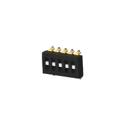 TDS05SGRSTR04 by TE Connectivity ALCOSWITCH Switches - TRI-STATE DIP 5P G RECESS SEAL T