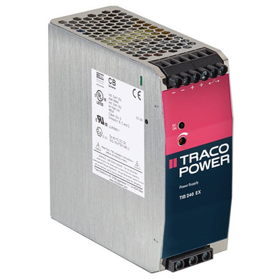 TIB 240-124EX by Traco Power - AC/DC DIN RAIL SUPPLY 24V 240W