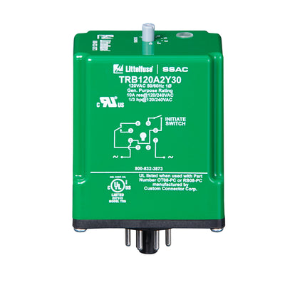TRB120A3X600 by Littelfuse Inc. - RELAY TIME DELAY 600SEC 10A 120V
