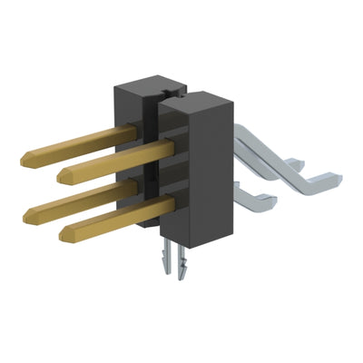 TSM-102-01-S-DH-LC-K-TR by Samtec Inc. - CONNECTOR HEADER SMD R/A 4POS 2.54MM