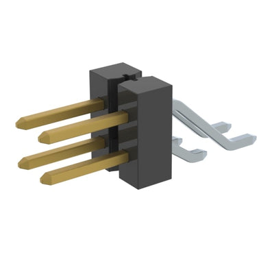 TSM-102-01-LM-DH by Samtec Inc. - CONNECTOR HEADER SMD R/A 4POS 2.54MM