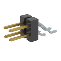 TSM-102-01-SS-DH by Samtec Inc. - CONNECTOR HEADER SMD R/A 4POS 2.54MM