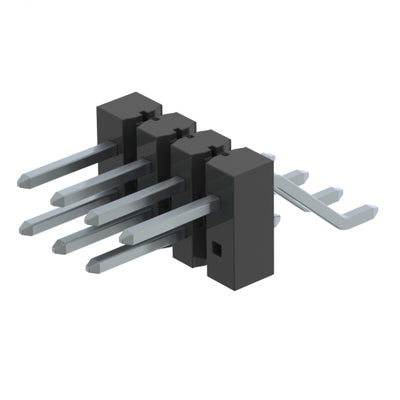 TSM-104-01-T-DH-001 by Samtec Inc. - CONNECTOR HEADER SMD R/A 8POS 2.54MM