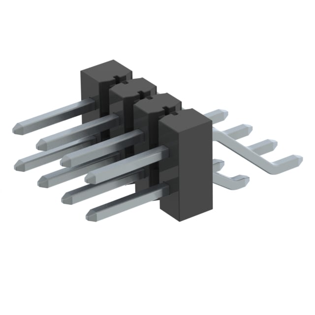 TSM-104-01-T-DH-P-TR by Samtec Inc. - CONNECTOR HEADER SMD R/A 8POS 2.54MM