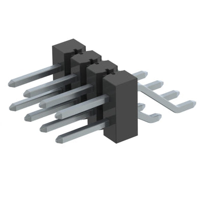 TSM-104-01-TM-DH-K-TR by Samtec Inc. - CONNECTOR HEADER SMD R/A 8POS 2.54MM