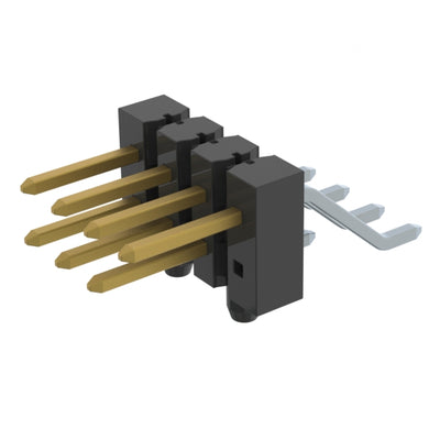 TSM-104-01-S-DH-A-001-K by Samtec Inc. - CONNECTOR HEADER SMD R/A 8POS 2.54MM